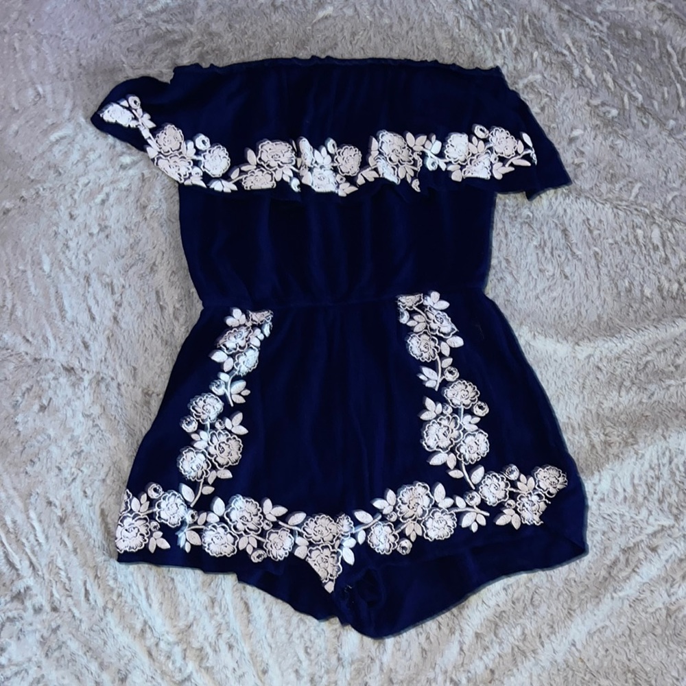 Charlotte Russe strapless romper